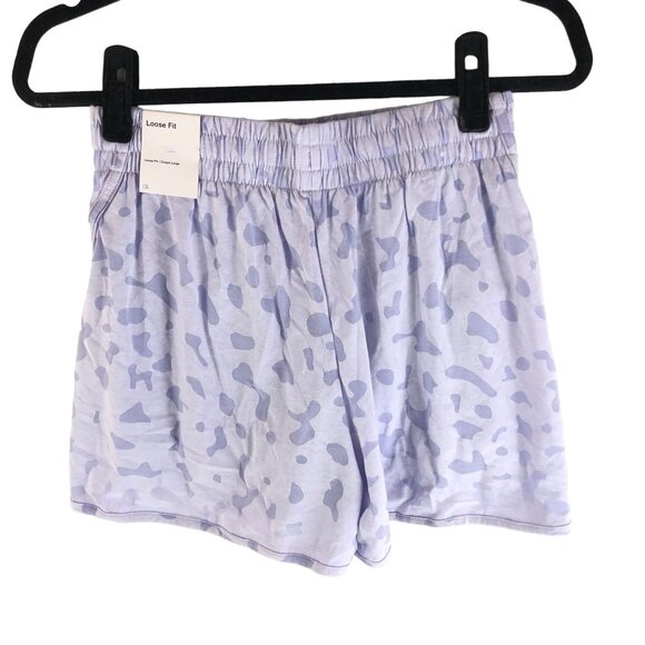 Nike Dri-FIT Breezy Big Kids Girls High-Waisted Training Shorts Lilac Burnout L - Picture 4 of 6